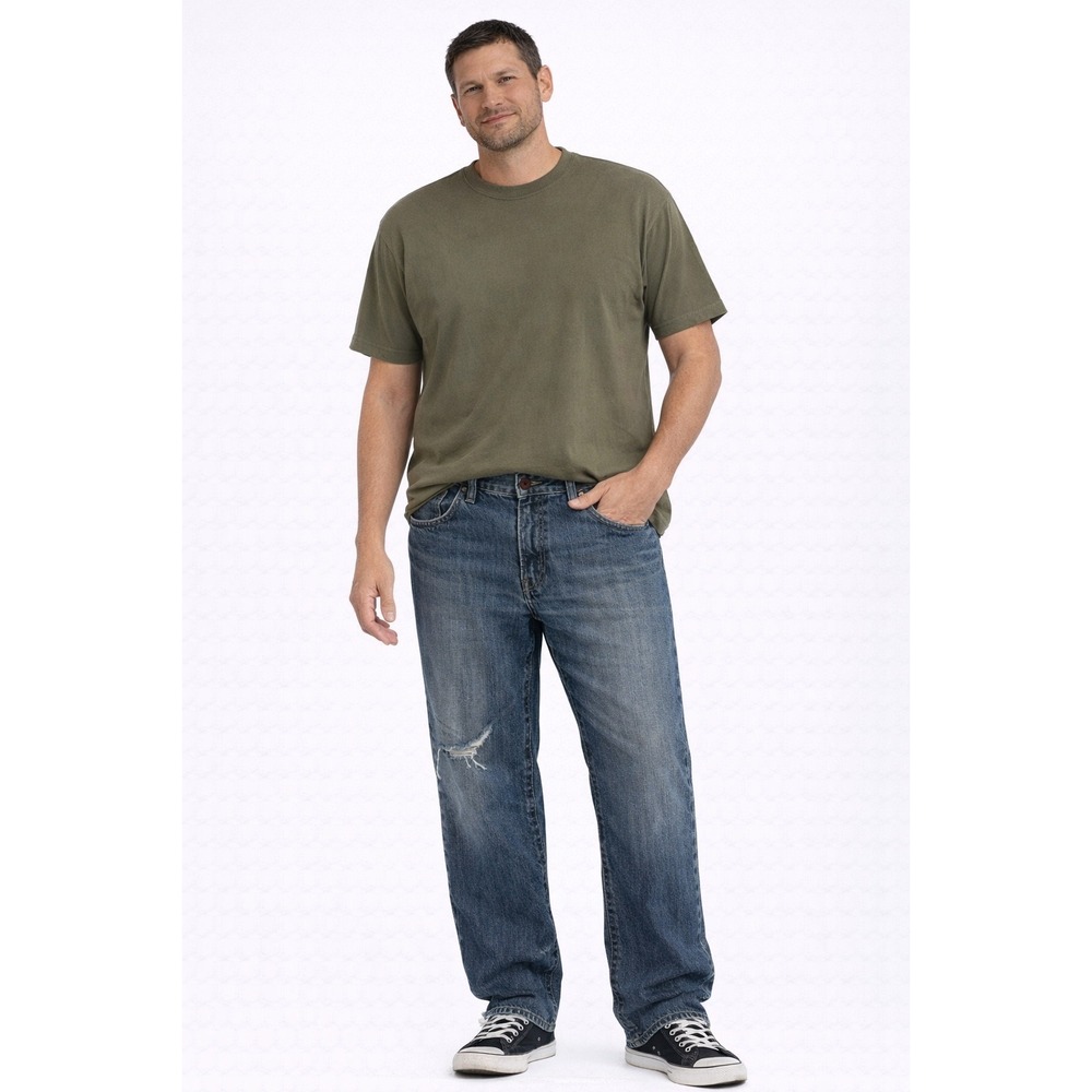 Ariat FR Jeans‎ Mens 34x30 Blue Straight Leg Distressed Flame Resistant Workwear